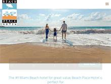 Tablet Screenshot of beachplacemiami.com